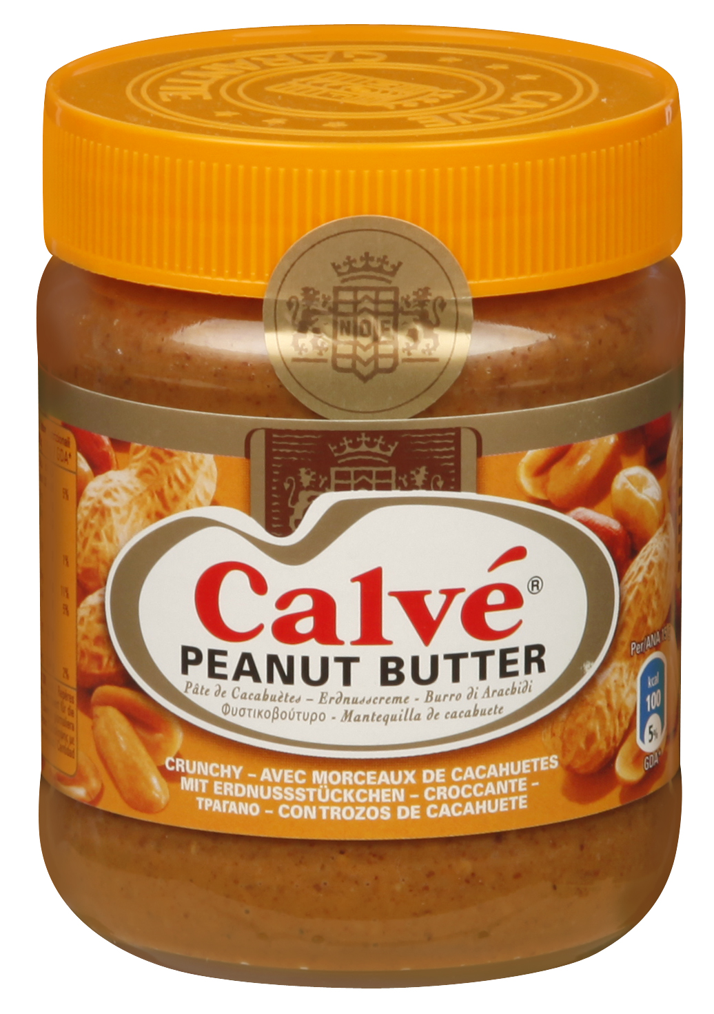 Calve Pindakaas Crunchy Peanut Butter 350gr